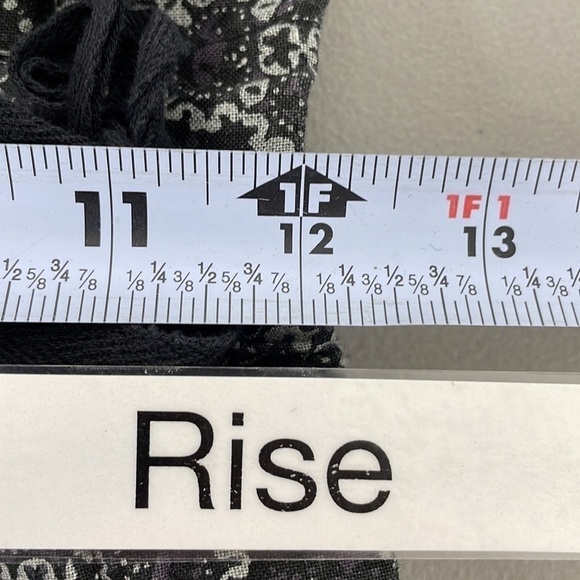 REVOLVE Overlover Pants Linen Printed Green Purple Yucca Size 29 - Picture 8 of 11